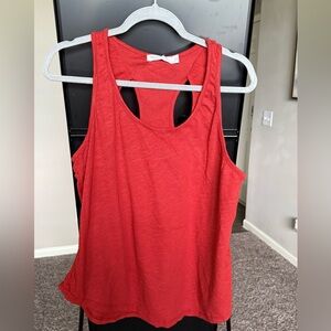 Anthropologie Red Tank Top